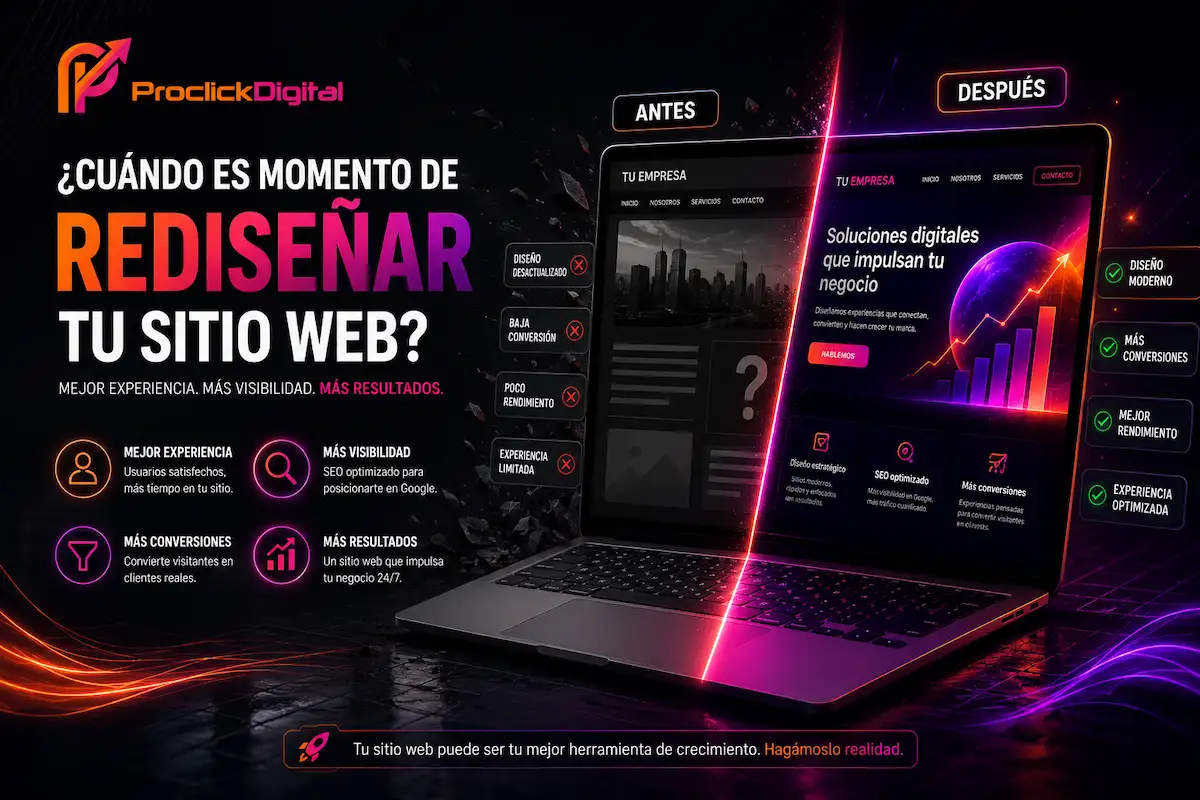 Cuándo es momento de rediseñar tu sitio web